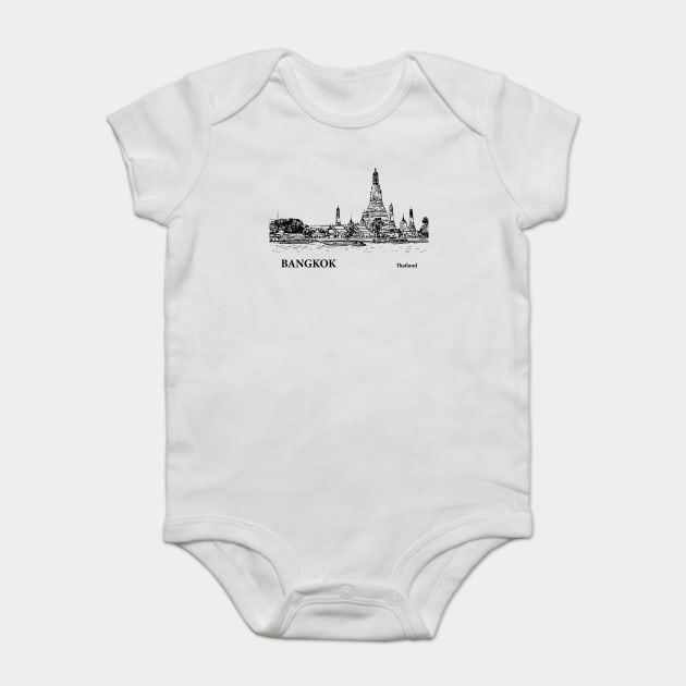 Bangkok Thailand Baby Bodysuit by Lakeric